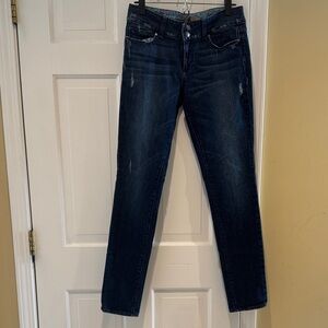 PAIGE Dark Indigo Swall Straight/Skinny Leg Jeans